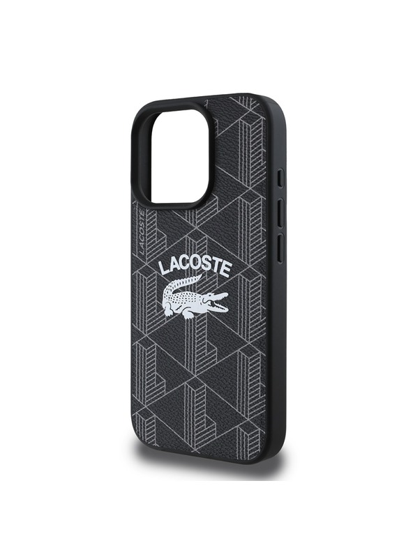 Lacoste Lacoste Blend Monogram MagSafe Stražnji Poklopac za iPhone 16 Pro Black