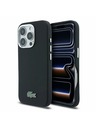 Lacoste Lacoste PVC Iconic Petit Pique Metal Logo MagSafe Stražnji Poklopac za iPhone 16 Pro Max Black