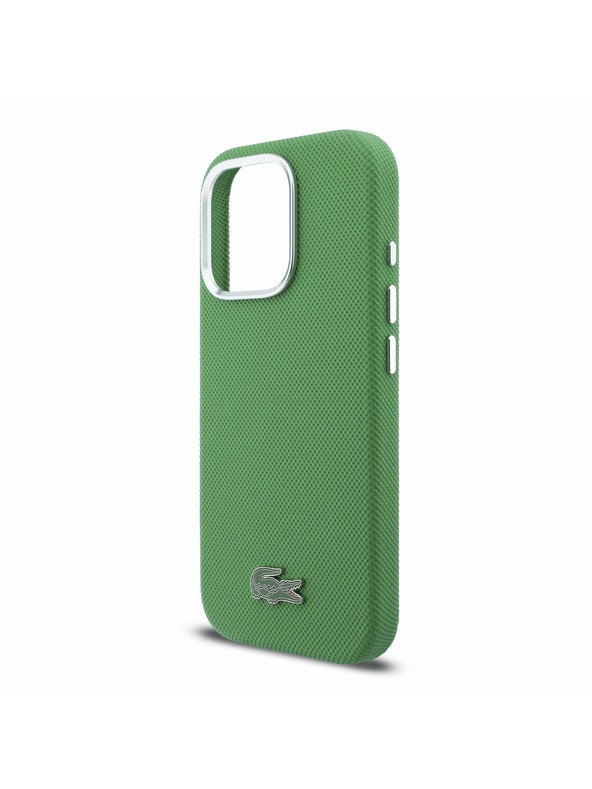 Lacoste Lacoste PVC Iconic Petit Pique Metal Logo MagSafe Stražnji Poklopac za iPhone 16 Pro Max Estragon Green