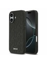 DKNY DKNY PU Leather Grid Pattern Magsafe Stražnji Poklopac za iPhone 17 Black