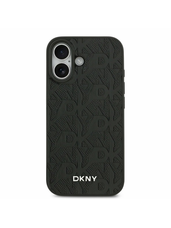 DKNY DKNY PU Leather Grid Pattern Magsafe Stražnji Poklopac za iPhone 17 Black