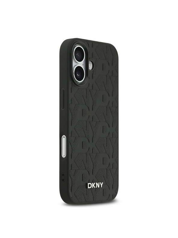 DKNY DKNY PU Leather Grid Pattern Magsafe Stražnji Poklopac za iPhone 17 Black