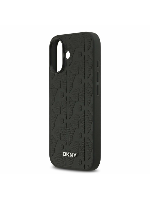 DKNY DKNY PU Leather Grid Pattern Magsafe Stražnji Poklopac za iPhone 17 Black