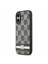 DKNY DKNY PU Leather Checkered Pattern and Stripe Stražnji Poklopac za iPhone 17 Black