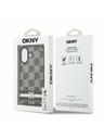 DKNY DKNY PU Leather Checkered Pattern and Stripe Stražnji Poklopac za iPhone 17 Black