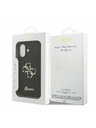 Guess Guess PU Fixed Glitter 4G Metal Logo Stražnji Poklopac za iPhone 17 Black