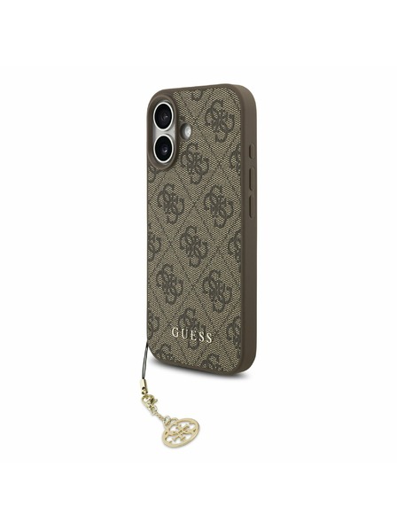 Guess Guess 4G Charm MagSafe Stražnji Poklopac za iPhone 17 Tone on Tone Brown