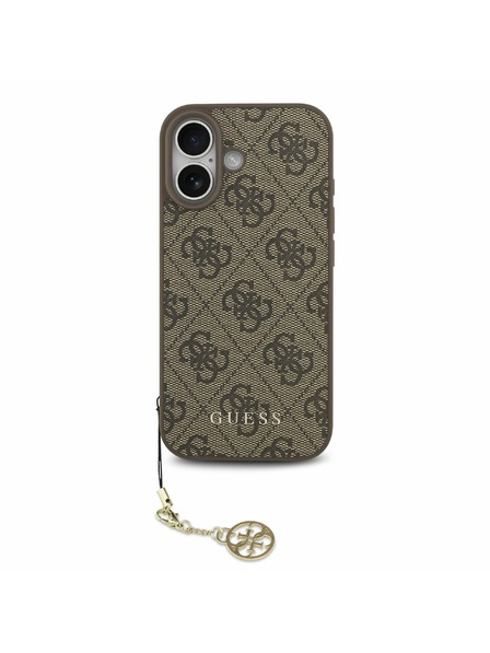 Guess Guess 4G Charm MagSafe Stražnji Poklopac za iPhone 17 Tone on Tone Brown