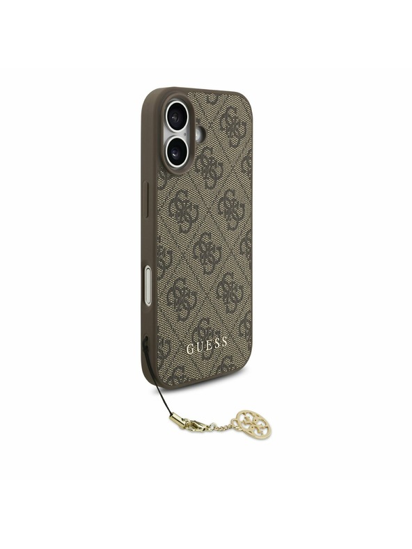 Guess Guess 4G Charm MagSafe Stražnji Poklopac za iPhone 17 Tone on Tone Brown
