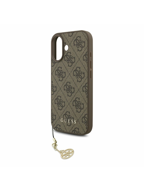 Guess Guess 4G Charm MagSafe Stražnji Poklopac za iPhone 17 Tone on Tone Brown