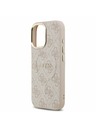 Guess Guess PU Leather 4G Gold Frame MagSafe Stražnji Poklopac za iPhone 17 Pink
