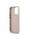 Guess Guess PU Leather 4G Gold Frame MagSafe Stražnji Poklopac za iPhone 17 Pink