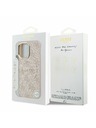 Guess Guess PU Leather 4G Gold Frame MagSafe Stražnji Poklopac za iPhone 17 Pink