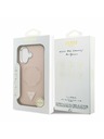 Guess Guess PU Leather Triangle Logo MagSafe Stražnji Poklopac za iPhone 17 Pink