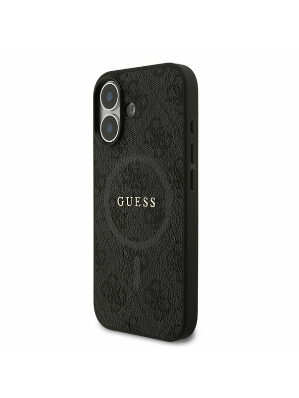 Guess Guess PU Leather 4G Colored Ring MagSafe Stražnji Poklopac za iPhone 17 Black