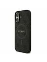 Guess Guess PU Leather 4G Colored Ring MagSafe Stražnji Poklopac za iPhone 17 Black