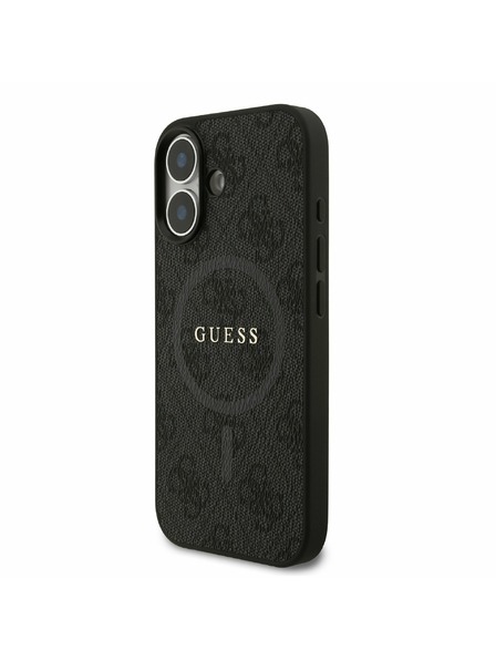 Guess Guess PU Leather 4G Colored Ring MagSafe Stražnji Poklopac za iPhone 17 Black