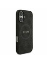 Guess Guess PU Leather 4G Colored Ring MagSafe Stražnji Poklopac za iPhone 17 Black