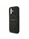 Guess Guess PU Leather 4G Colored Ring MagSafe Stražnji Poklopac za iPhone 17 Black
