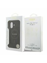 Guess Guess PU Leather 4G Colored Ring MagSafe Stražnji Poklopac za iPhone 17 Black
