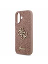 Guess Guess PU Fixed Glitter 4G Metal Logo Stražnji Poklopac za iPhone 17 Pink