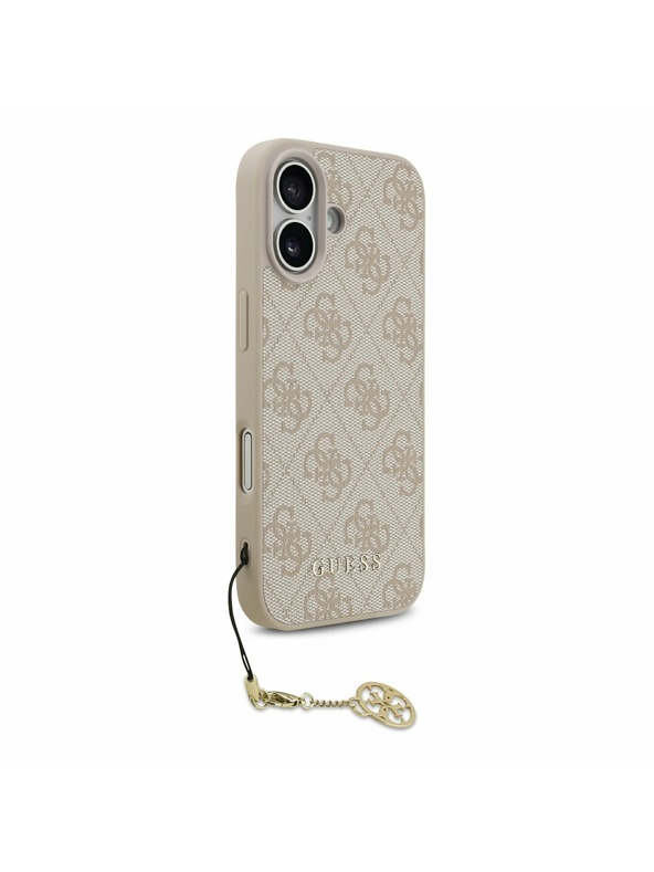Guess Guess 4G Charm MagSafe Stražnji Poklopac za iPhone 17 Tone on Tone Pink