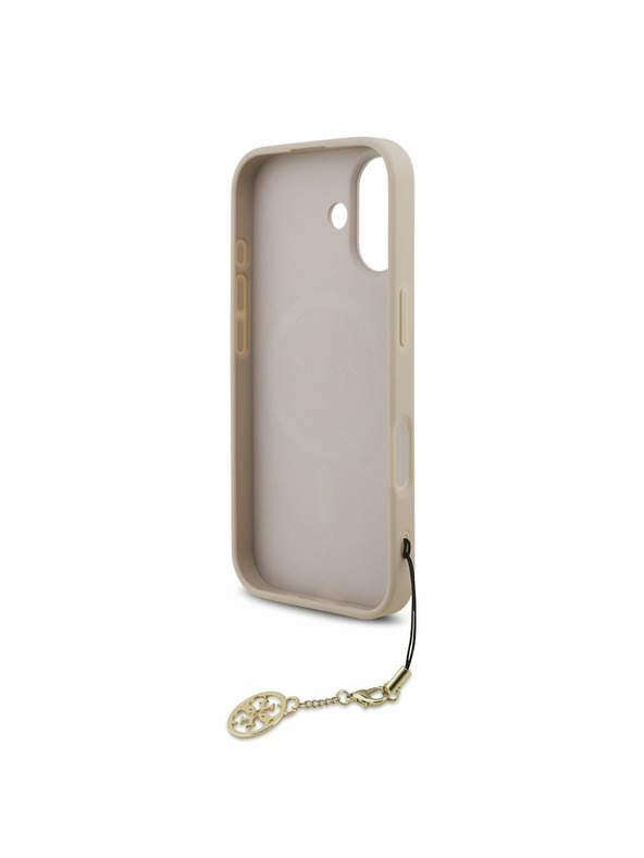 Guess Guess 4G Charm MagSafe Stražnji Poklopac za iPhone 17 Tone on Tone Pink