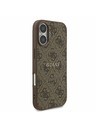 Guess Guess PU Leather 4G Colored Ring MagSafe Stražnji Poklopac za iPhone 17 Brown