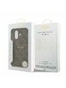 Guess Guess PU Leather 4G Colored Ring MagSafe Stražnji Poklopac za iPhone 17 Brown