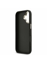 Guess Guess PU Leather 4G Metal Logo Gold Frame Stražnji Poklopac za iPhone 17 Black