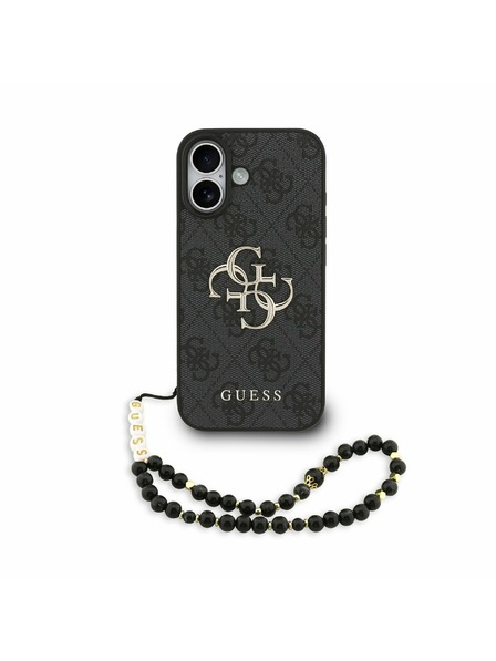 Guess Guess PU 4G Metal Logo Strap Stražnji Poklopac za iPhone 17 Black