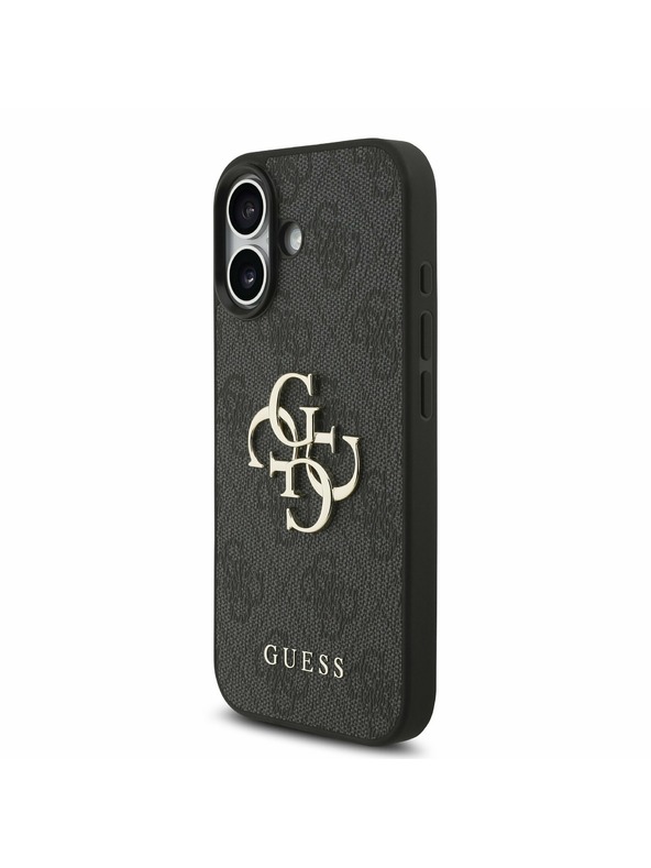 Guess Guess PU 4G Metal Logo Strap Stražnji Poklopac za iPhone 17 Black