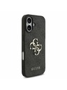 Guess Guess PU 4G Metal Logo Strap Stražnji Poklopac za iPhone 17 Black