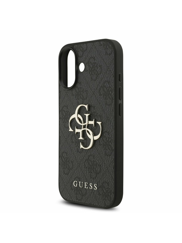 Guess Guess PU 4G Metal Logo Strap Stražnji Poklopac za iPhone 17 Black