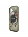Guess Guess IML Flowers Strap MagSafe Stražnji Poklopac za iPhone 17 Black