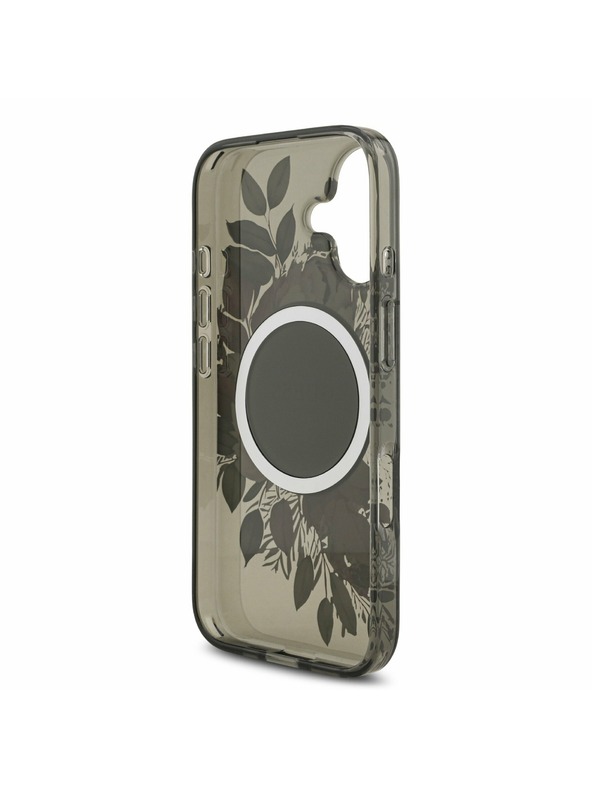 Guess Guess IML Flowers Strap MagSafe Stražnji Poklopac za iPhone 17 Black