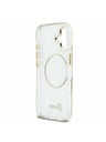 Guess Guess IML Glitter Script Strap MagSafe Stražnji Poklopac za iPhone 17 Transparent