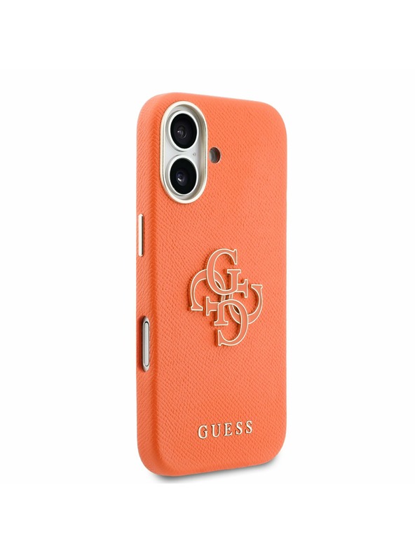 Guess Guess PU Resin Logo Stražnji Poklopac za iPhone 17 Orange
