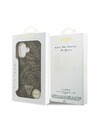 Guess Guess PU Leather 4G Strass Triangle Logo Gold Frame MagSafe Stražnji Poklopac za iPhone 17 Brown