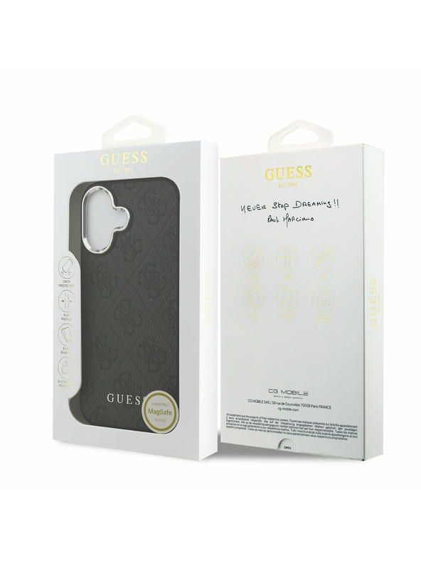 Guess Guess 4G MagSafe Stražnji Poklopac za iPhone 17 Black
