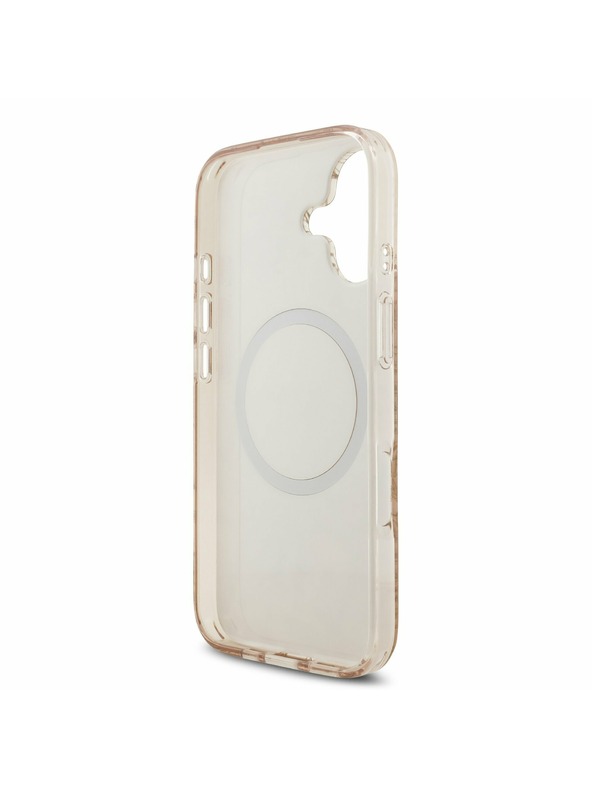 Guess Guess IML Flowers Allover Strap MagSafe Stražnji Poklopac za iPhone 17 Pink