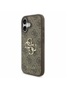 Guess Guess PU 4G Metal Logo Stražnji Poklopac za iPhone 17 Brown