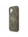 Guess Guess PU 4G Metal Logo Stražnji Poklopac za iPhone 17 Brown