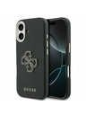 Guess Guess PU Resin Logo Stražnji Poklopac za iPhone 17 Black