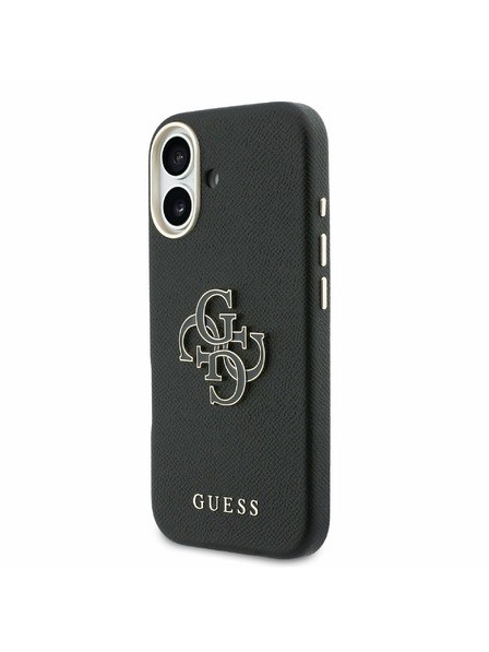 Guess Guess PU Resin Logo Stražnji Poklopac za iPhone 17 Black