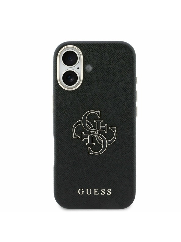 Guess Guess PU Resin Logo Stražnji Poklopac za iPhone 17 Black