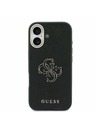 Guess Guess PU Resin Logo Stražnji Poklopac za iPhone 17 Black