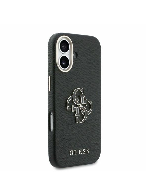 Guess Guess PU Resin Logo Stražnji Poklopac za iPhone 17 Black