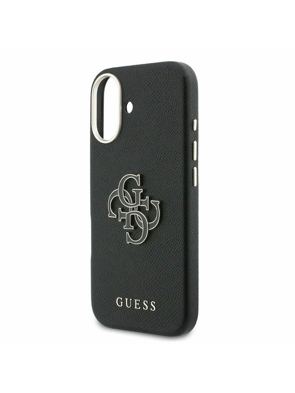 Guess Guess PU Resin Logo Stražnji Poklopac za iPhone 17 Black