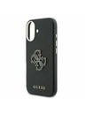Guess Guess PU Resin Logo Stražnji Poklopac za iPhone 17 Black